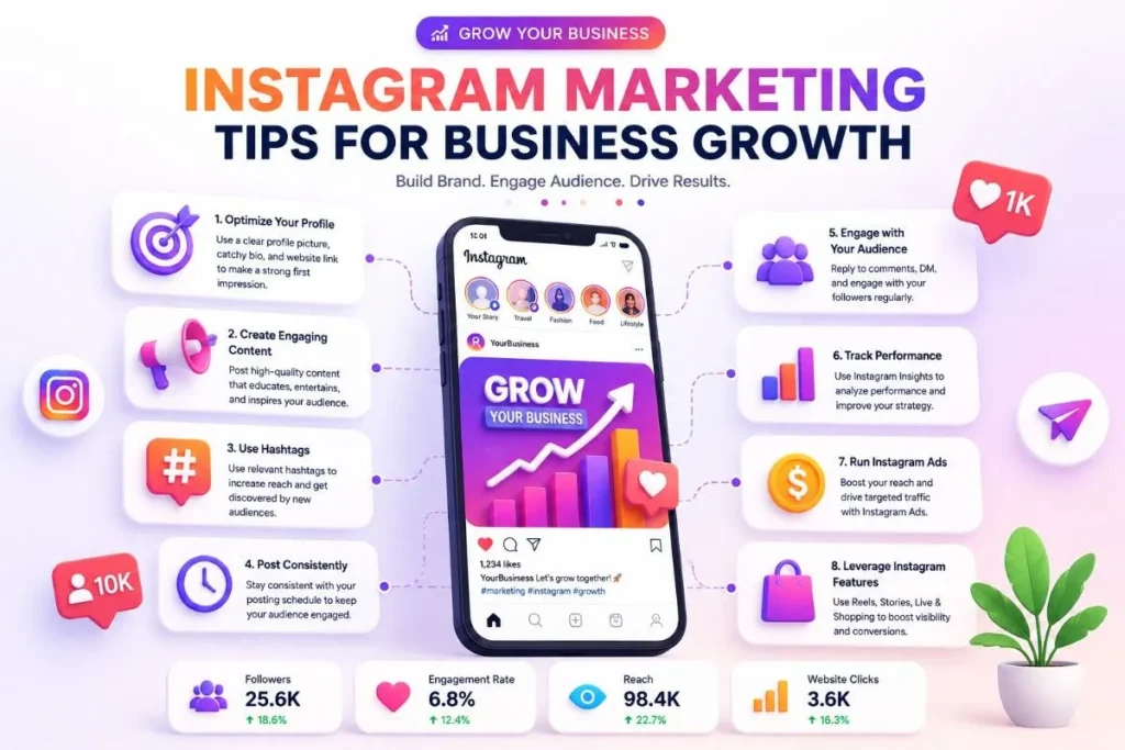 Instagram marketing tips for business growth